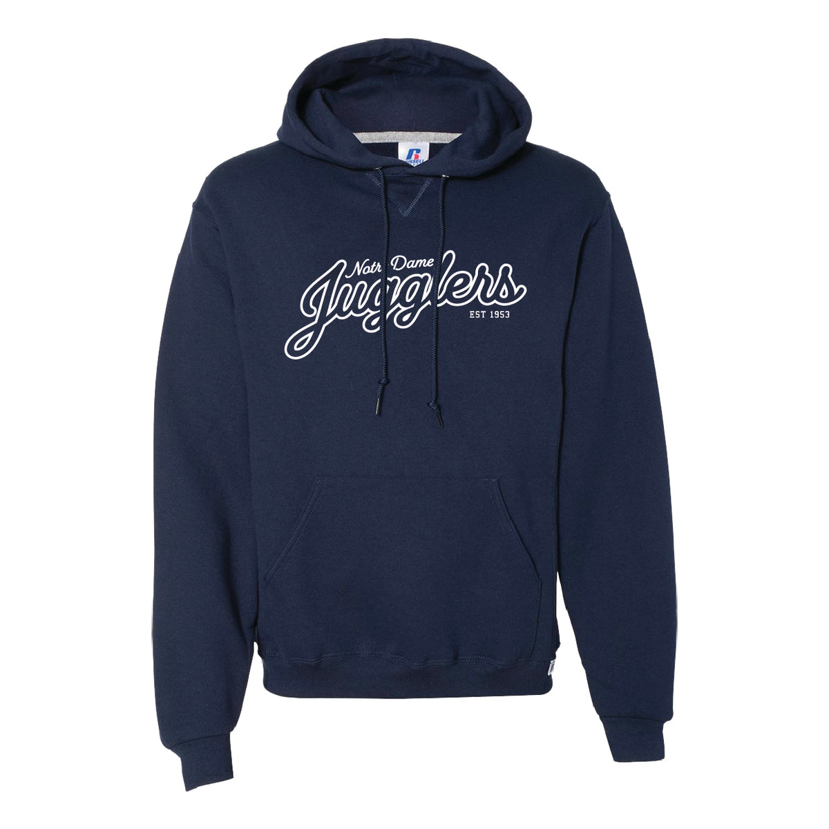ND Jugglers Script Russel Athletic® Dri Power® Hooded Sweatshirt