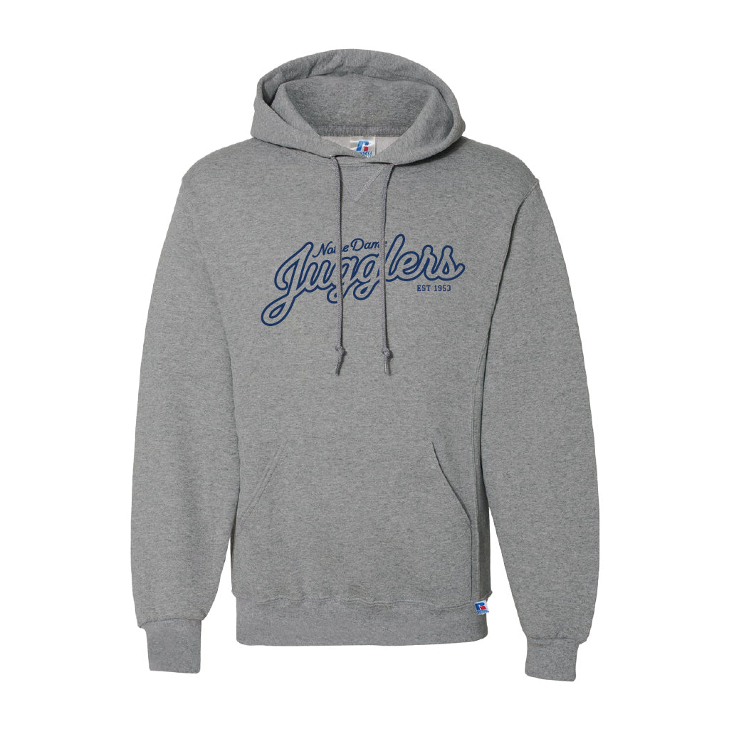 ND Jugglers Script Russel Athletic® Dri Power® Hooded Sweatshirt