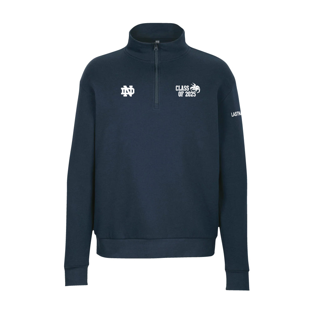 Notre Dame Grad 2025 | Next Level® Fleece Quarter Zip