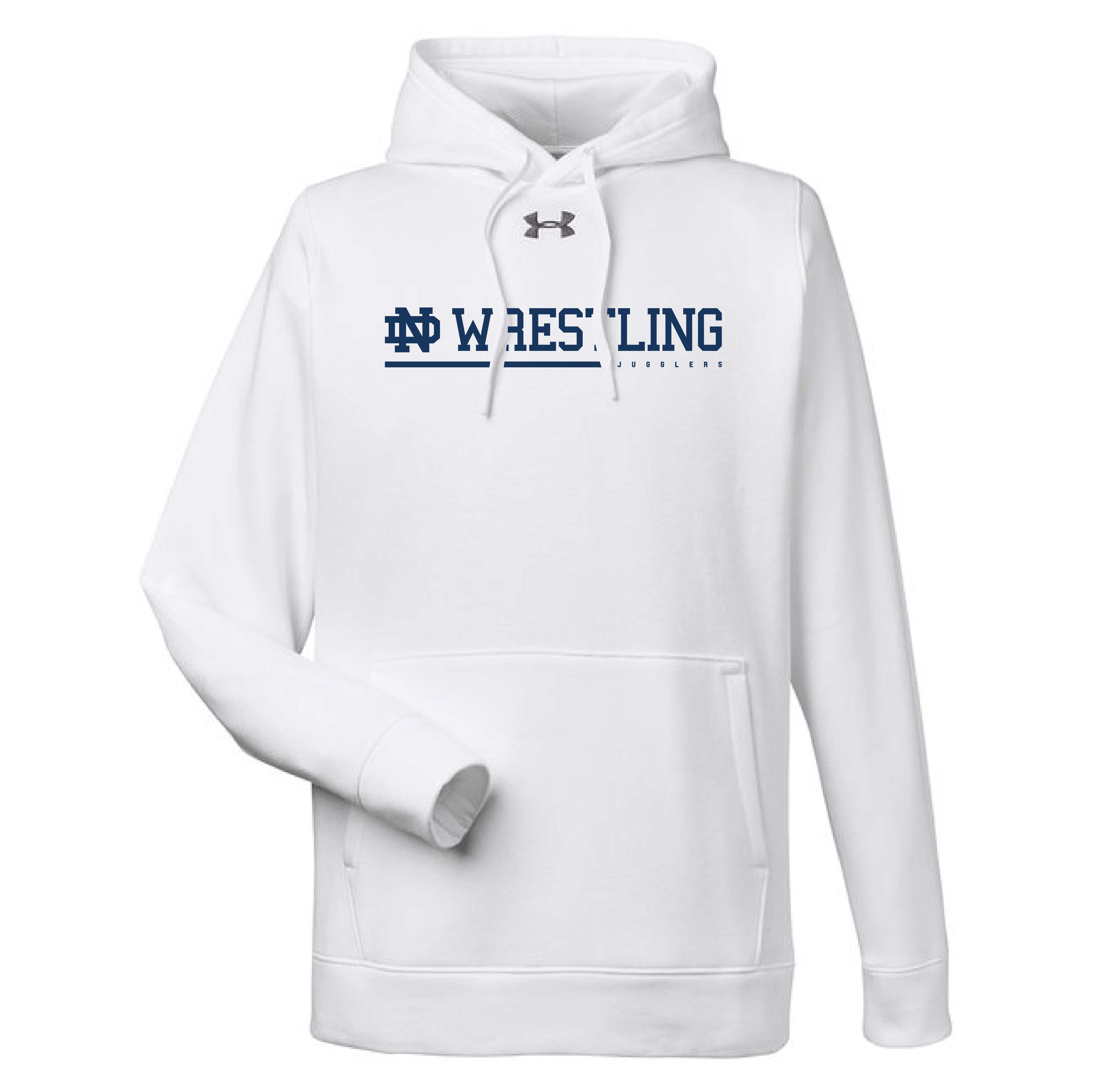 ND Athletics Wrestling Under Armour Hustle Fleece Hoodie Notre